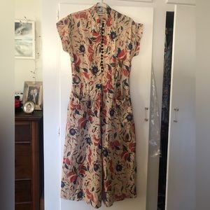 Vintage Cirilo cotton block print dress 4/6